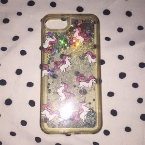 Unicorn glitter phone case